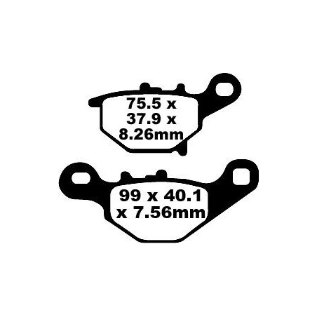 BRAKE PAD CARBON TT DIRT