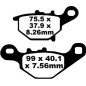 BRAKE PAD CARBON TT DIRT