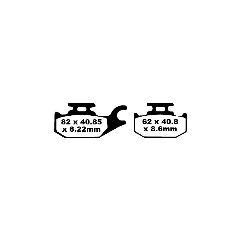 BRAKE PAD CARBON TT DIRT