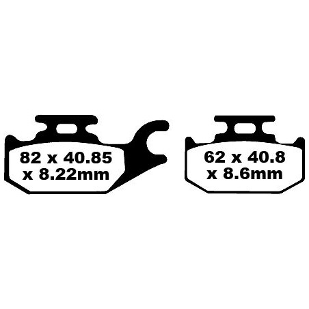 BRAKE PAD CARBON TT DIRT