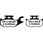 BRAKE PAD CARBON TT DIRT