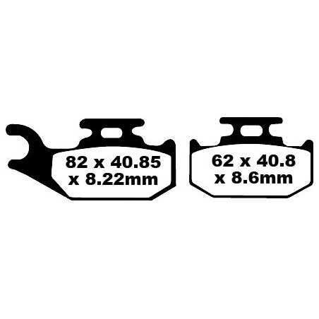 BRAKE PAD CARBON TT DIRT