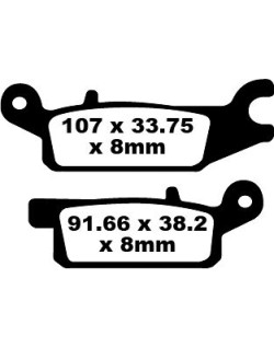 BRAKE PAD CARBON TT DIRT