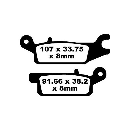 BRAKE PAD CARBON TT DIRT