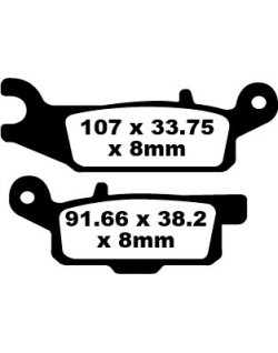 BRAKE PAD CARBON TT DIRT