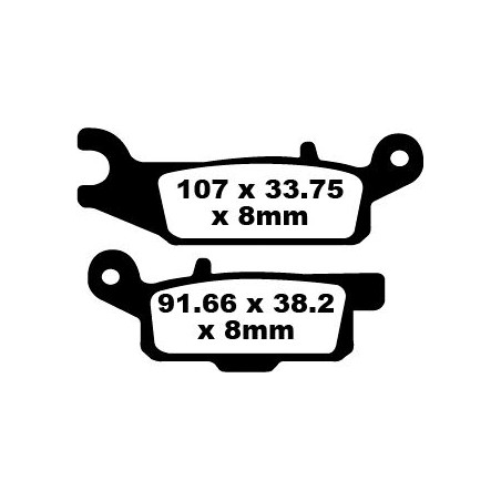 BRAKE PAD CARBON TT DIRT