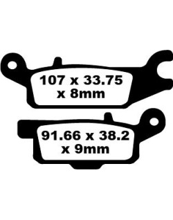 BRAKE PAD CARBON TT DIRT