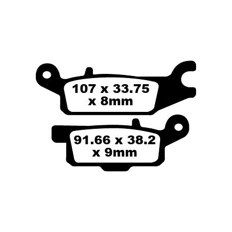 BRAKE PAD CARBON TT DIRT