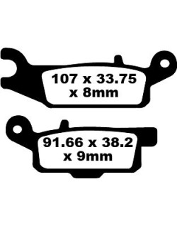 BRAKE PAD CARBON TT DIRT