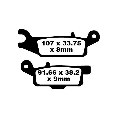 BRAKE PAD CARBON TT DIRT