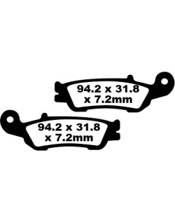BRAKE PAD CARBON TT DIRT