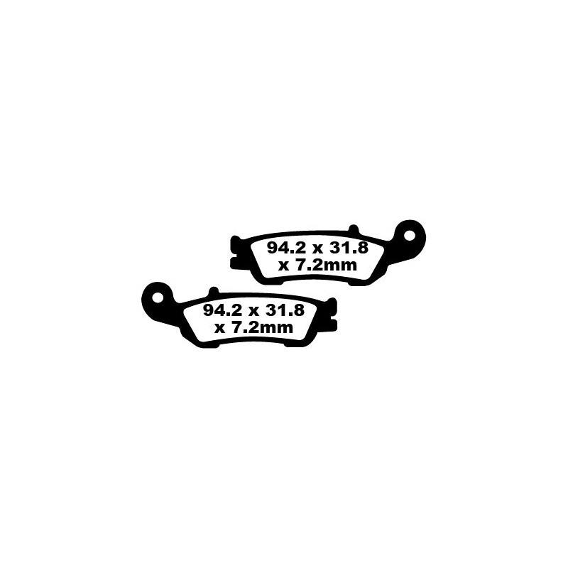 BRAKE PAD CARBON TT DIRT