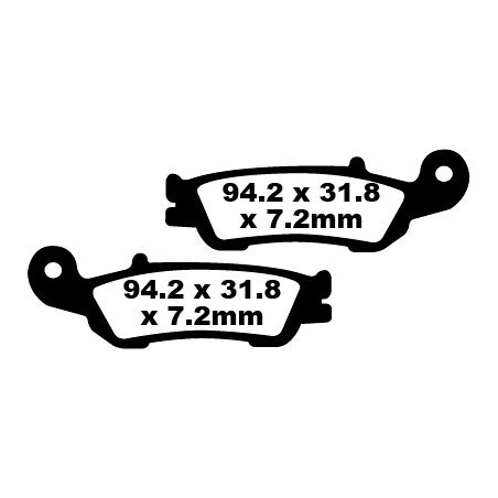 BRAKE PAD CARBON TT DIRT