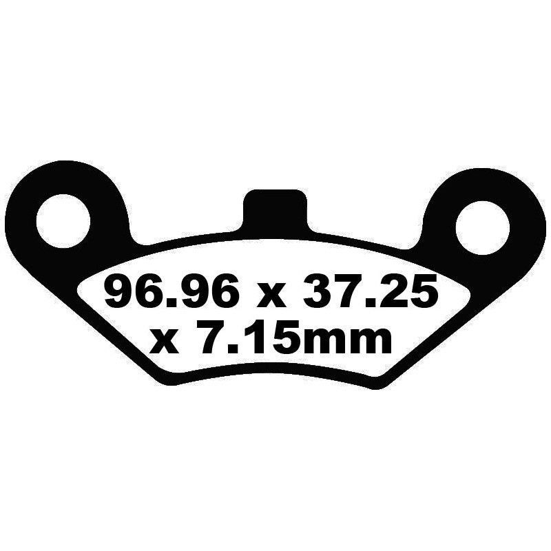 BRAKE PAD CARBON TT DIRT
