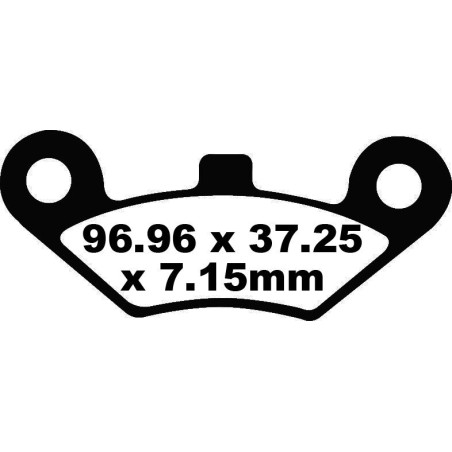 BRAKE PAD CARBON TT DIRT