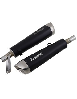 MUFFLERS TI BK STR TWIN