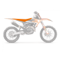 Housse de selle BLACKBIRD Pyramid orange - KTM SX-SXF Housse de selle BLACKBIRD Pyramid orange - KTM SX-SXF