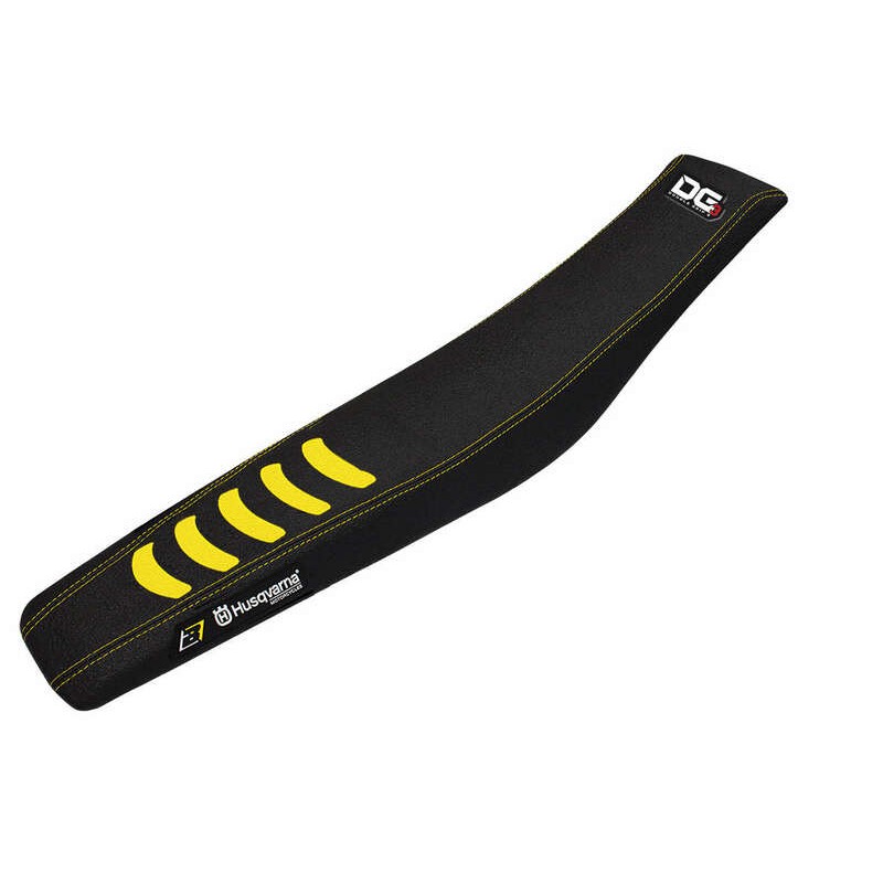 Housse de selle BLACKBIRD Double Grip 3 noir/jaune Husqvarna Housse de selle BLACKBIRD Double Grip 3 noir/jaune Husqvarna