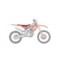 Housse de selle BLACKBIRD Double Grip 3 rouge/noir Honda CRF450R Housse de selle BLACKBIRD Double Grip 3 rouge/noir Honda CRF450R