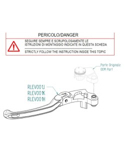 Kit leviers repliables/réglables LIGHTECH magnésium/aluminium