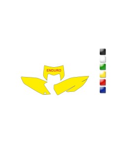 Fonds de plaque BLACKBIRD jaune Husqvarna TE-FE 125&+