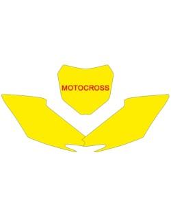 Fonds de plaque BLACKBIRD noir Honda CRF250R/450R