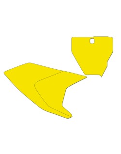 Fonds de plaque BLACKBIRD jaune Husqvarna TC/FC