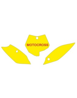 Fonds de plaque BLACKBIRD blanc KTM SX85