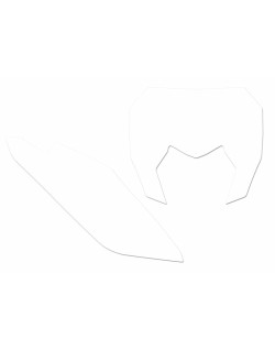 Fonds de plaque BLACKBIRD blanc Sherco SE/SE-F