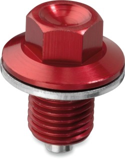 DRAIN PLUG MAGNETIC RED