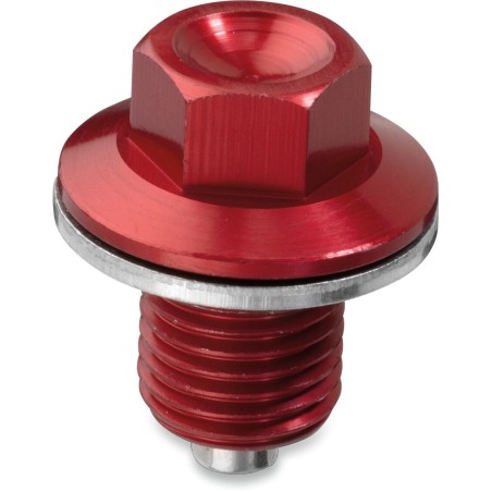 DRAIN PLUG MAGNETIC RED