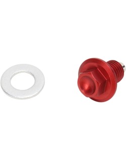 DRAIN PLUG MAGNETIC RED