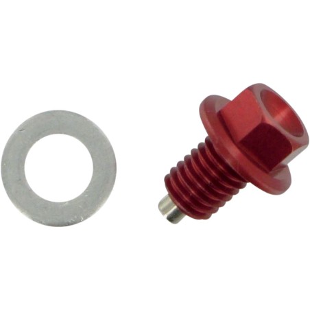 DRAIN PLUG MAGNETIC RED