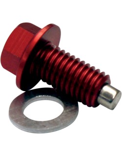 DRAIN PLUG MAGNETIC RED