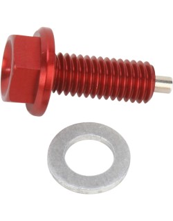 DRAIN PLUG MAGNETIC RED