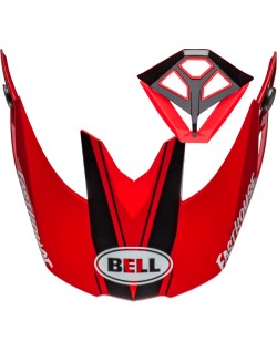 Kit visière et ventilation de bouche BELL Moto-10 Spherical - Fasthouse DITD 24 Gloss Red/Gold