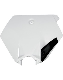 PLATE  FRT KTM85 04-12 WHT