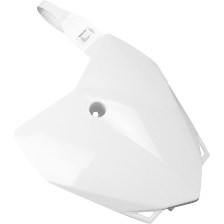 FRONT PLATE KLX110 10-17 WHT