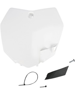 PLATE FRT SX/SXF 13-15 WHT