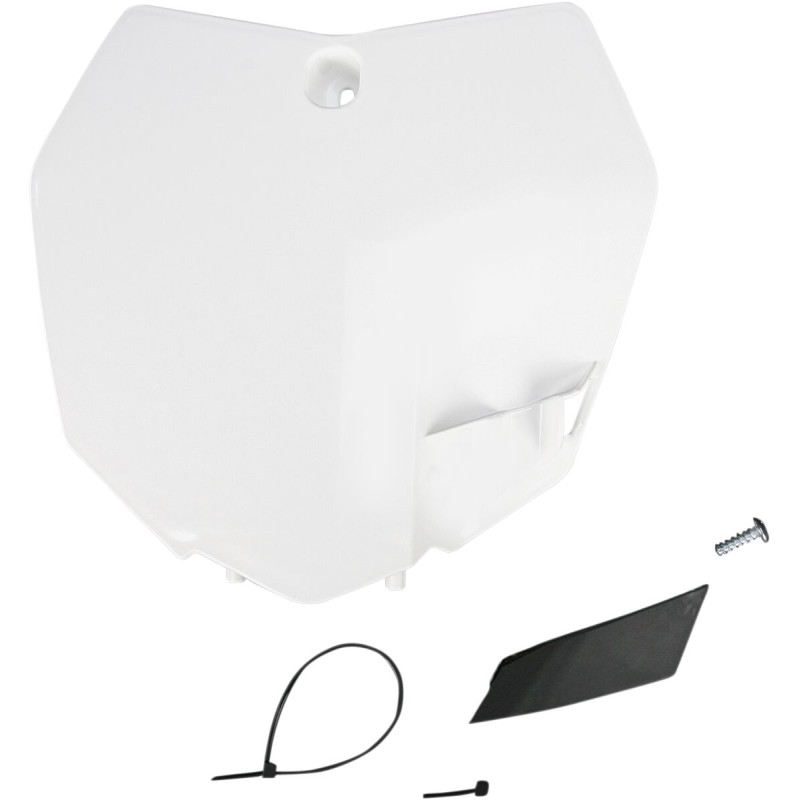 PLATE FRT SX/SXF 13-15 WHT
