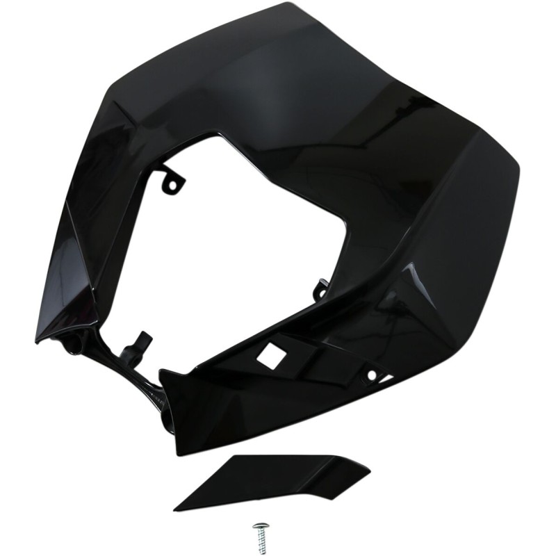 HEADLIGHT PLAST EXC 09-13 BLK