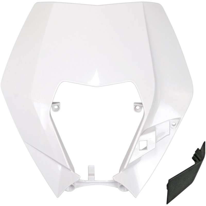 HEADLIGHT PLAST EXC 09-13 WHT