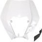 HEADLIGHT PLAST EXC 09-13 WHT