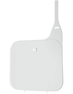 FRT PLATE CR'S 83-89 WHT