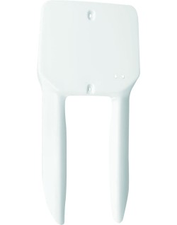 FRT PLATE RM80 86-99 WHT