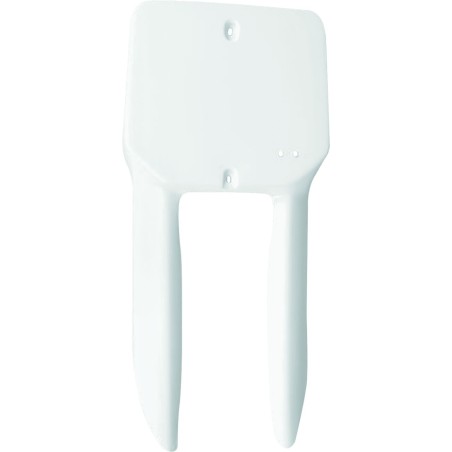 FRT PLATE RM80 86-99 WHT