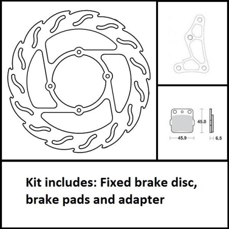 BRAKE KIT FRONT FIX 260MM