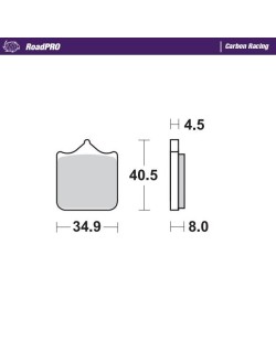 BRAKE PAD CARBON RACING