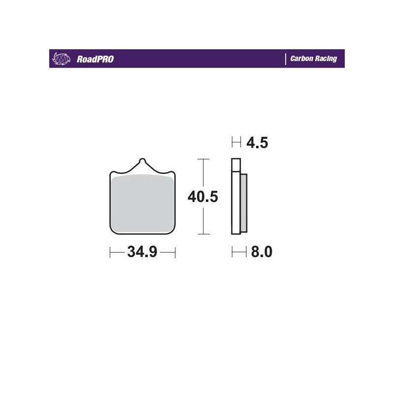 BRAKE PAD CARBON RACING