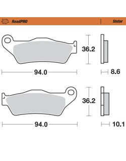 BRAKE PAD SINTER REAR